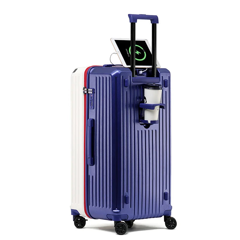 JMT-627018 Unisex Hard Suitcase Luggage with Cup Holder and 3 Handles