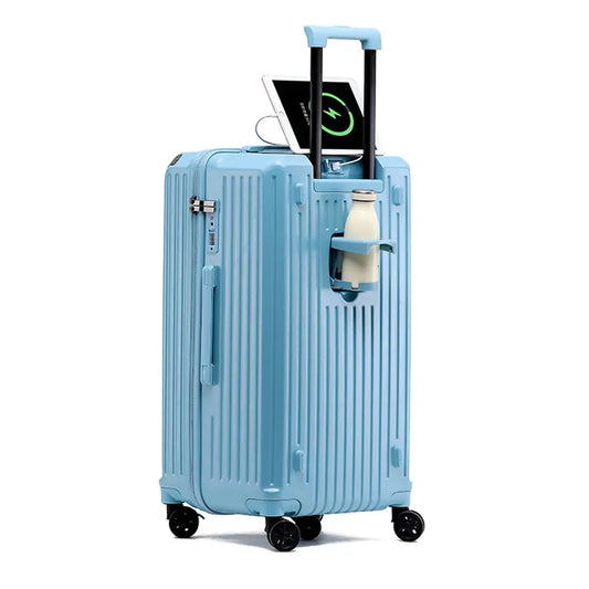 JMT-627018 Unisex Hard Suitcase Luggage with Cup Holder and 3 Handles