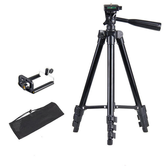 JMT-627146 Adjustable Aluminum Alloy Telescopic Tripod Stand with U-Shaped Clip - Multiple Heights Available