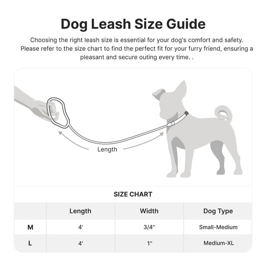 JMT-627466 Adjustable 4 FT Dog Leash with Neoprene Padded Handle for Comfortable Daily Walks