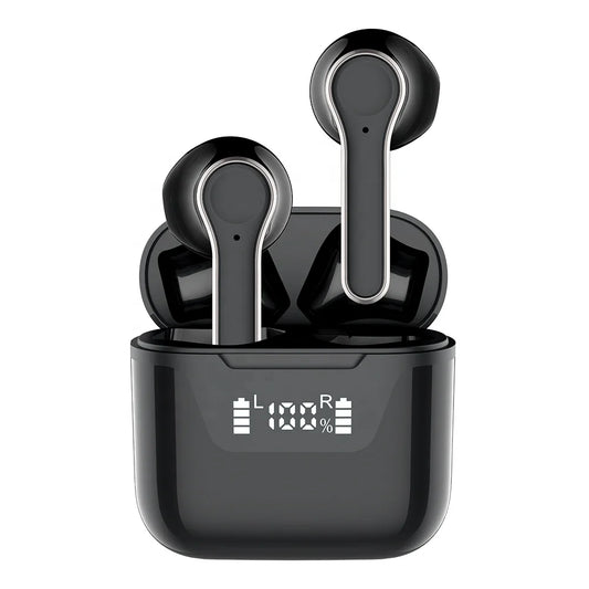 JMT-627466 Wireless Bluetooth Stereo Headset with LCD Display and Built-in Power Bank - Model J101