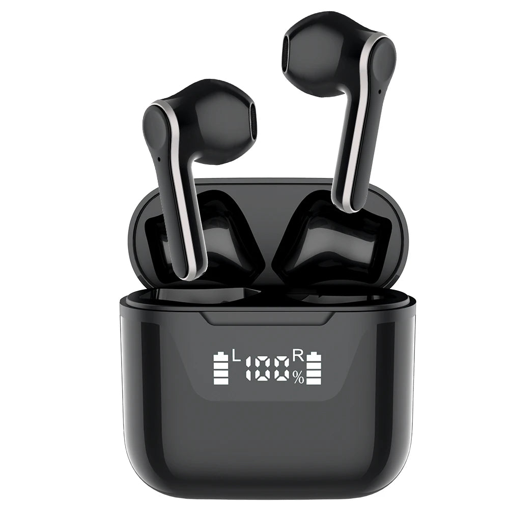 JMT-627466 Wireless Bluetooth Stereo Headset with LCD Display and Built-in Power Bank - Model J101