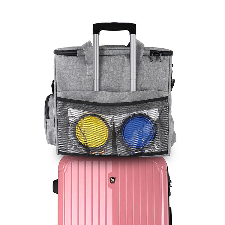 JMT-627530 Portable Dog Food Travel Shoulder Bag for Convenient Pet Outings