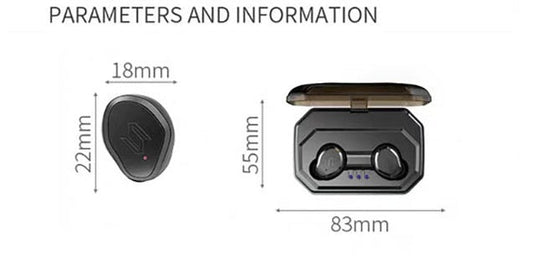 JMT-627786 Otis TWS-s8plus In-Ear True Wireless Bluetooth Headset with IPX7 Waterproof Rating