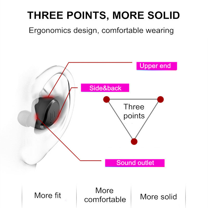 JMT-627786 Otis TWS-s8plus In-Ear True Wireless Bluetooth Headset with IPX7 Waterproof Rating