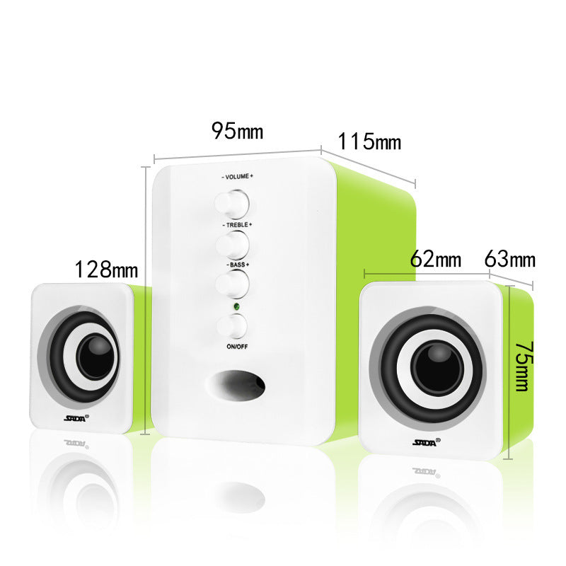 JMT-628106 High-Performance Computer Speakers with Immersive Sound Quality and Enhanced Bass