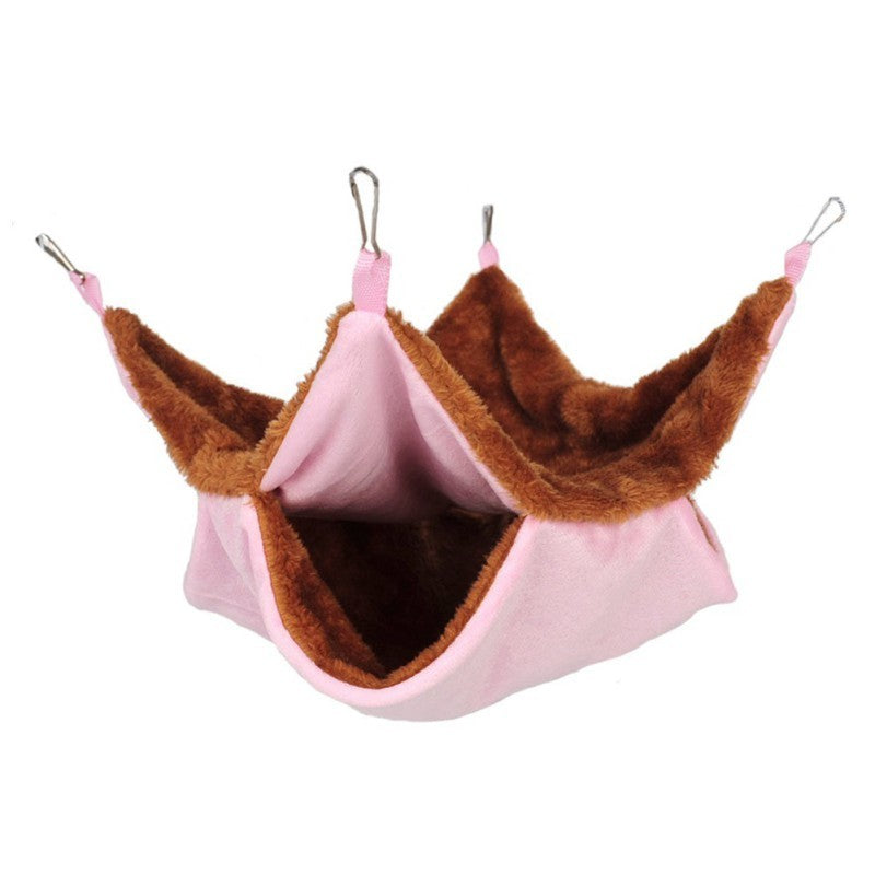 JMT-628298 Cozy Plush Warm Nest for Small Pets with Metal Clips - Available in Two Sizes