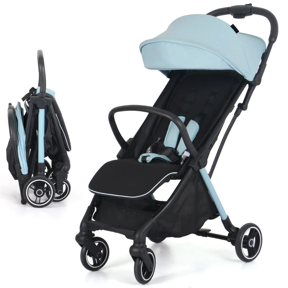 JMT-628298 Lightweight One-Hand Folding Aluminium Frame Stroller Baby Carriage Pushchair