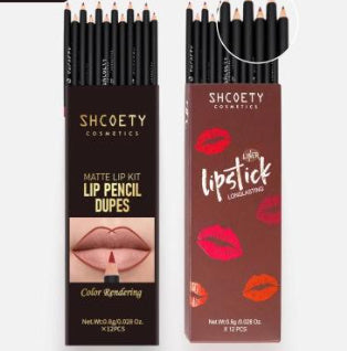 JMT-628554 12-Piece Matte Lipstick and Lip Liner Set for Versatile Color Application