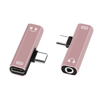 JMT-628618 2-in-1 Type C Extension Cable for Charging and Audio with Integrated Decoder Chip