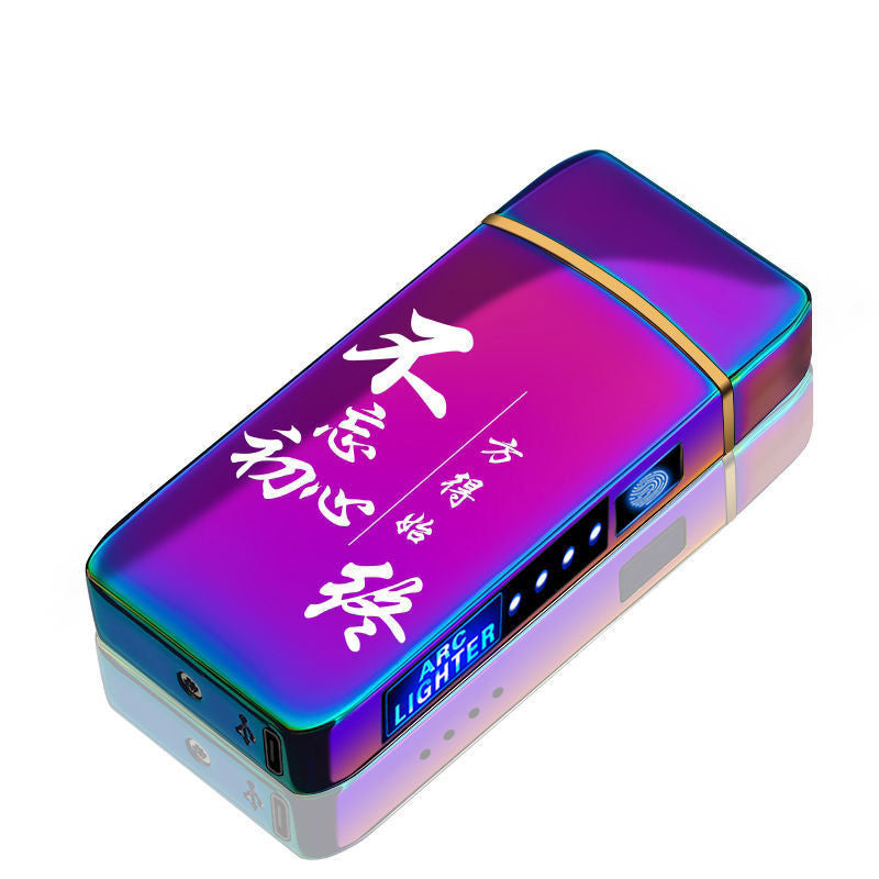JMT-628618 Creative Fingerprint Sensor Unlocking Lighter with LED Light - Unique Gift for Boys