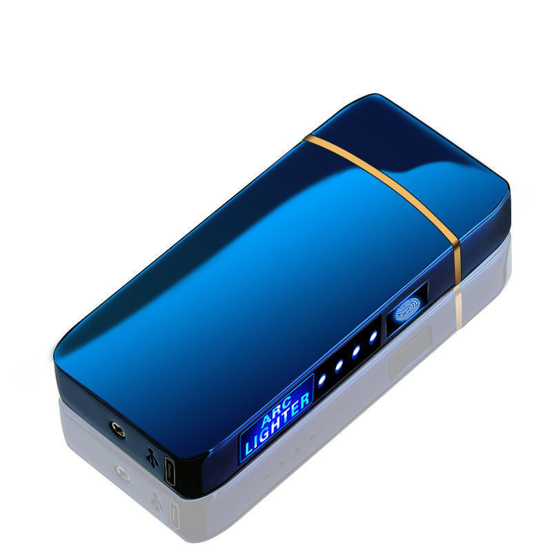 JMT-628618 Creative Fingerprint Sensor Unlocking Lighter with LED Light - Unique Gift for Boys
