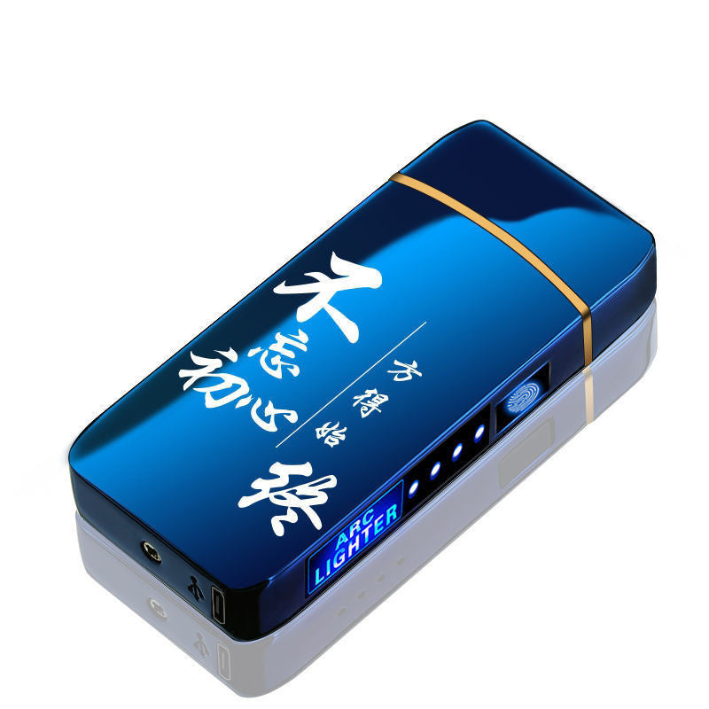 JMT-628618 Creative Fingerprint Sensor Unlocking Lighter with LED Light - Unique Gift for Boys