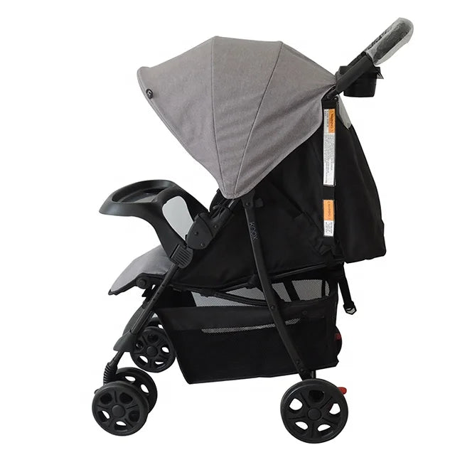 JMT-628618 Lightweight Steel Baby Stroller with Adjustable Canopy and Comfortable Seating