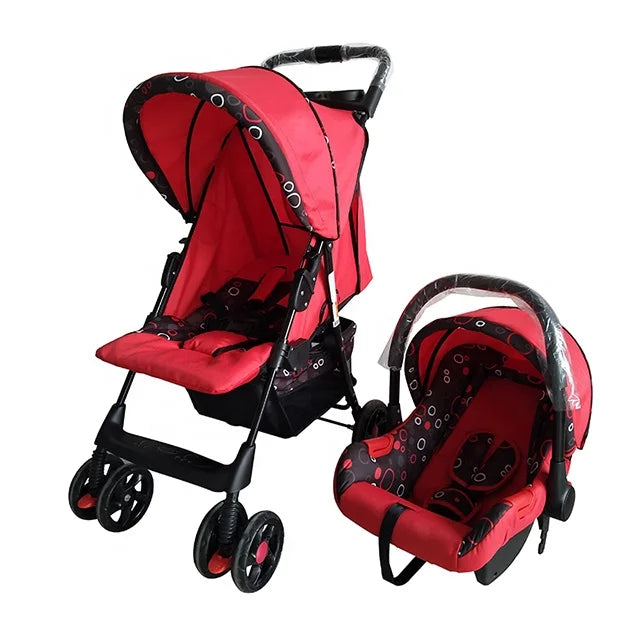 JMT-628618 Lightweight Steel Baby Stroller with Adjustable Canopy and Comfortable Seating