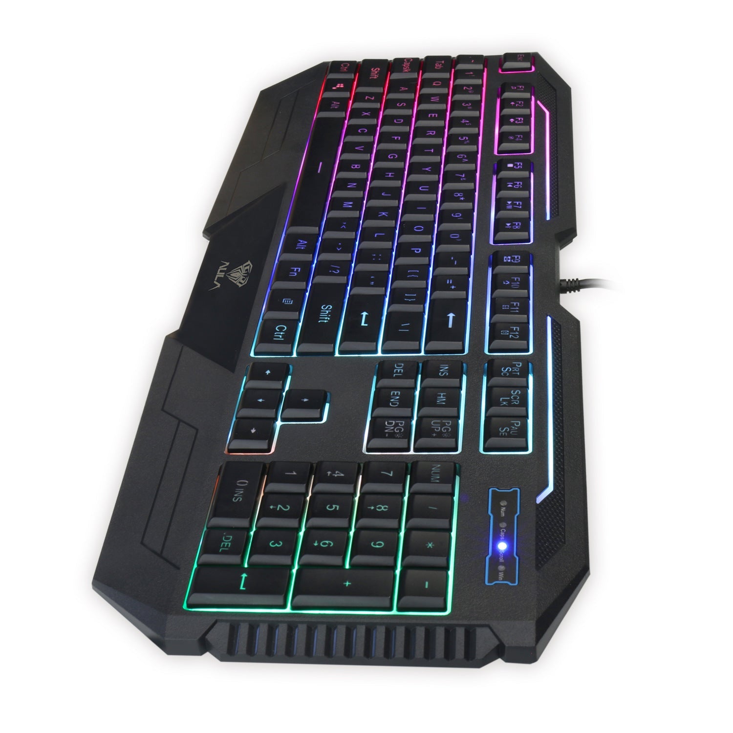JMT-628746 Backlit Keyboard and Mouse Set with Multimedia Shortcuts and Adjustable DPI Modes