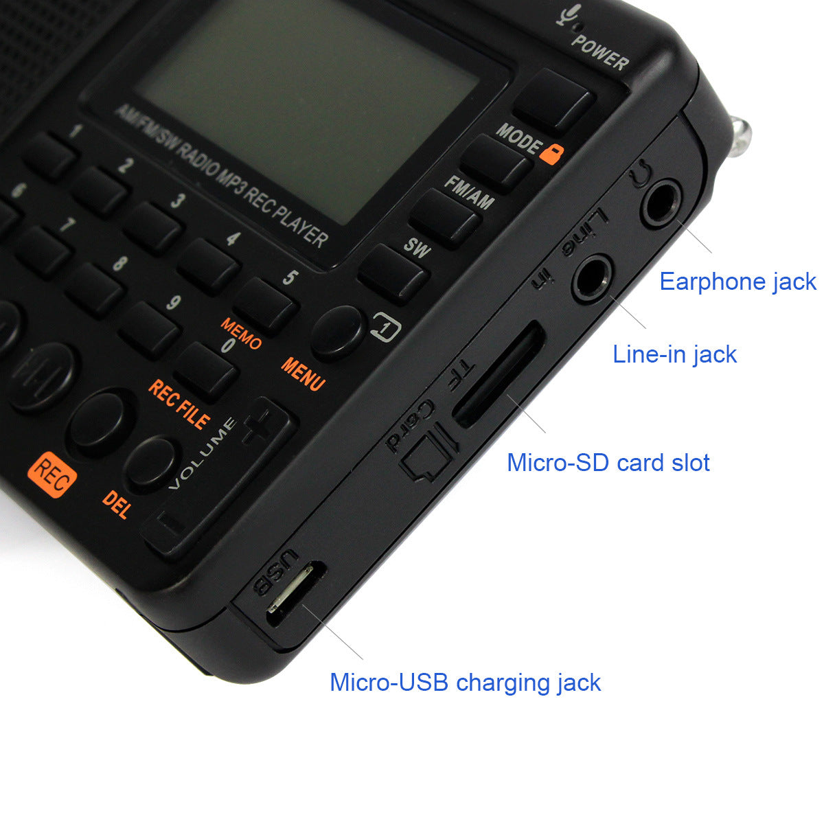 JMT-628938 Full Band Radio with FM/AM Tuner and MP3 Playback Function