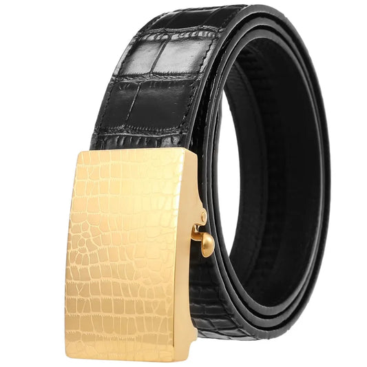 JMT-629194 Stainless Steel Blank Spot Leather Belt for Men - Stylish and Durable Design