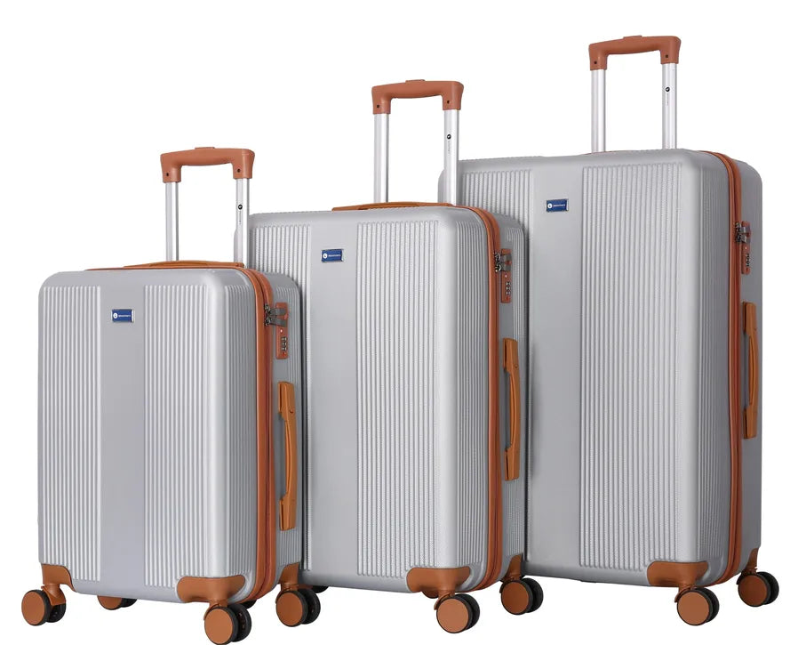 JMT-629322 Colour-Matched ABS Trolley Case Luggage Set for Men and Women - Model XHA253