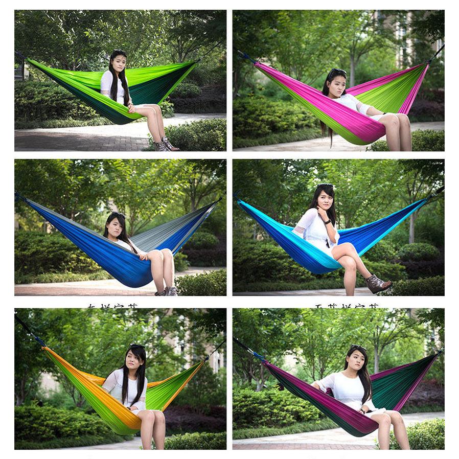 JMT-629322 Portable 300x200cm Nylon Outdoor Double Hammock for Relaxation and Leisure