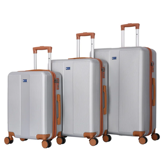 JMT-629322 Colour-Matched ABS Trolley Case Luggage Set for Men and Women