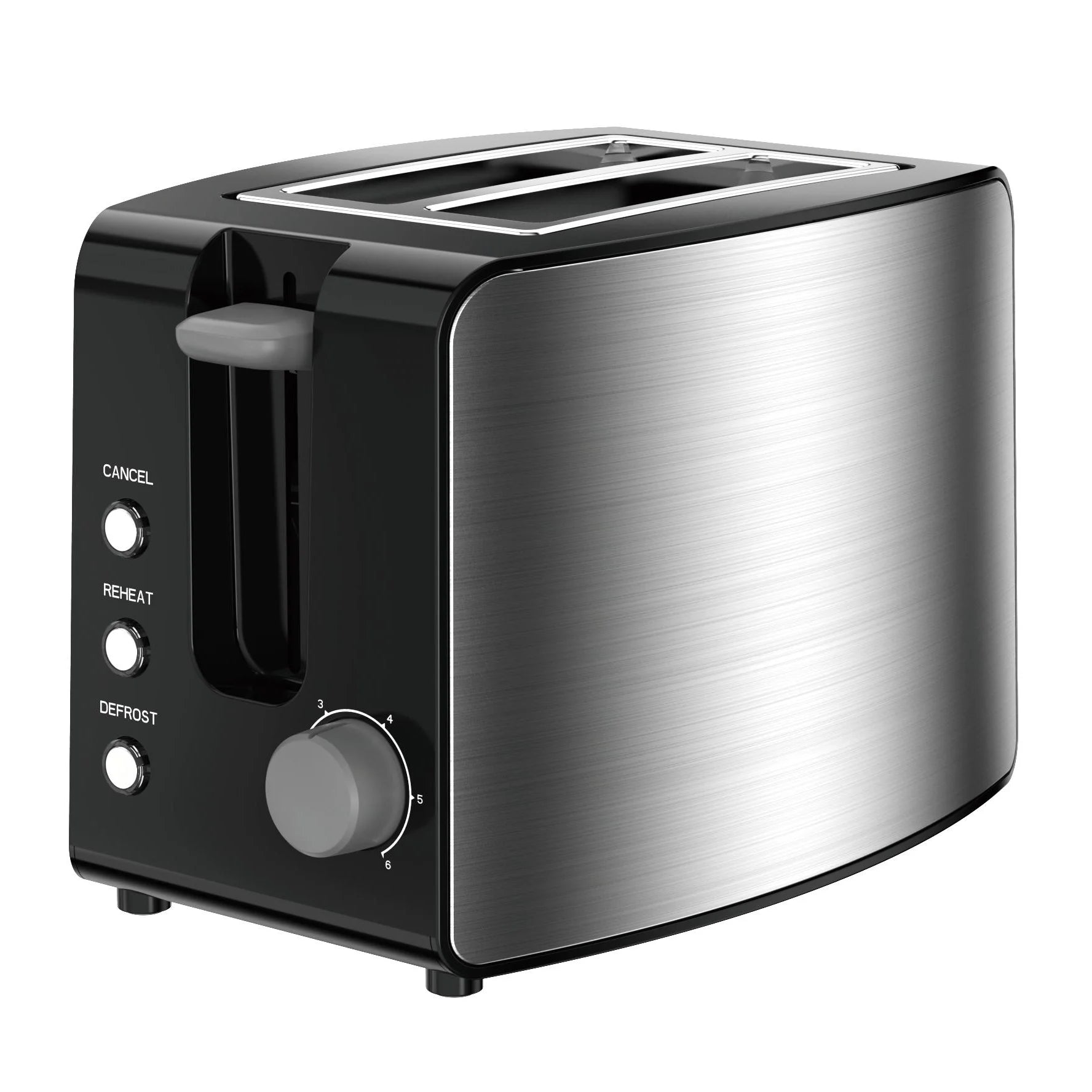 JMT-629386 2-Slice 38mm Wide Slot Breakfast Toaster with Easy-Clean Design