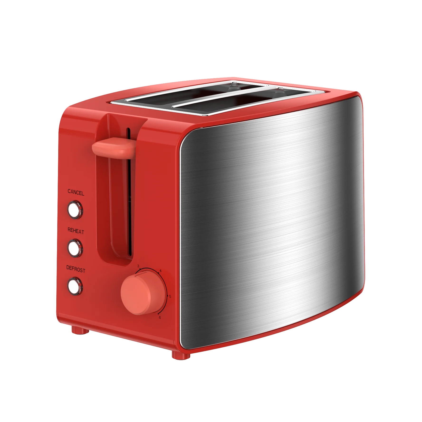 JMT-629386 2-Slice 38mm Wide Slot Breakfast Toaster with Easy-Clean Design