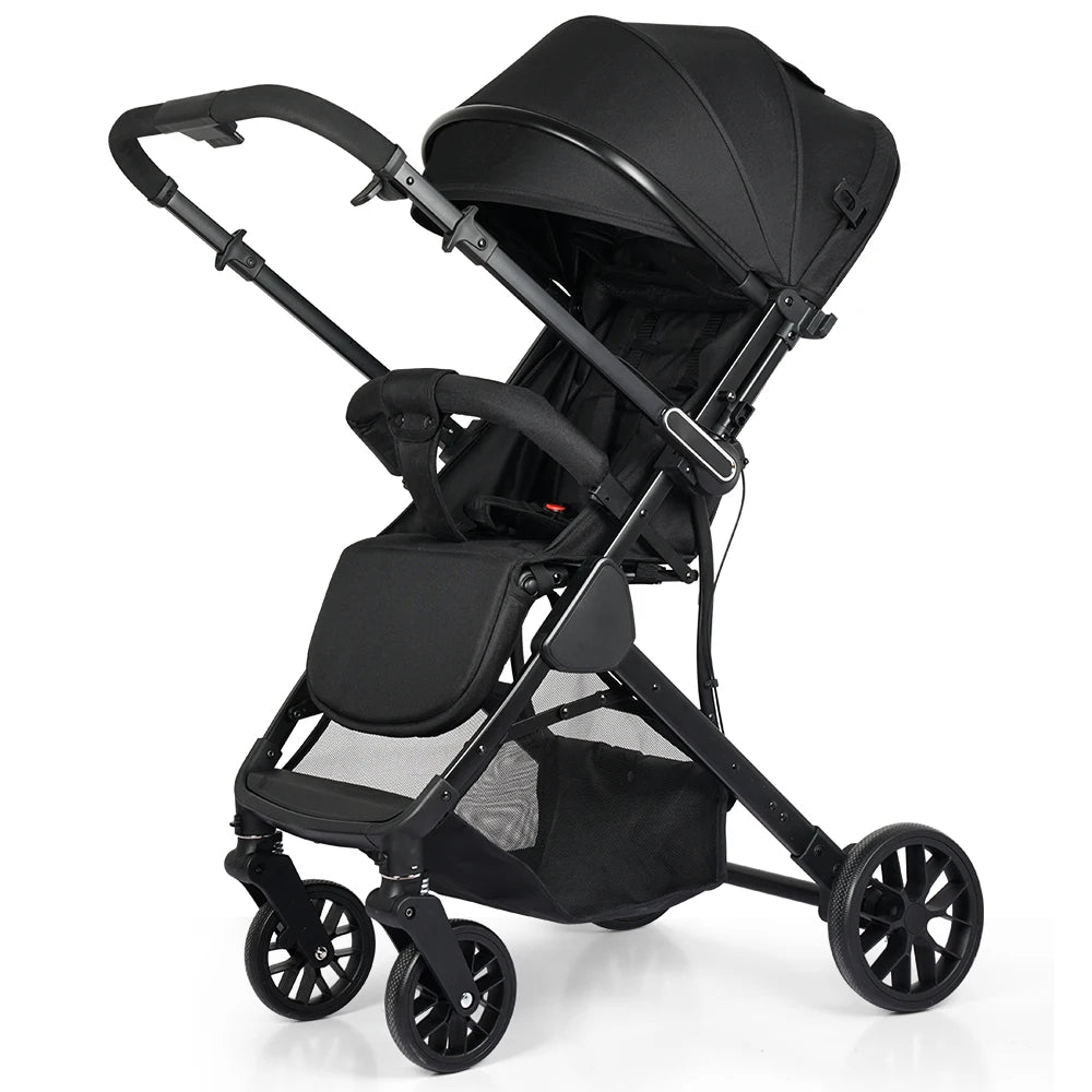 JMT-629450 Lightweight Foldable 3-in-1 Luxury Baby Stroller Pushchair for Infant Carriage