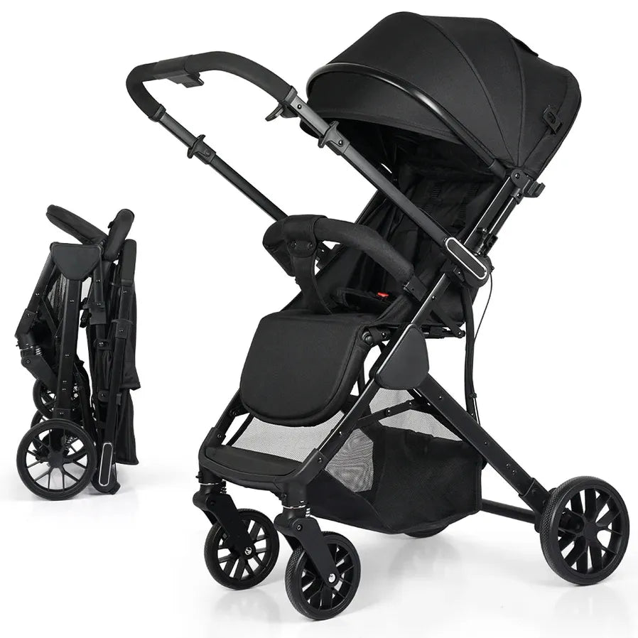 JMT-629450 Lightweight Foldable 3-in-1 Luxury Baby Stroller Pushchair for Infant Carriage