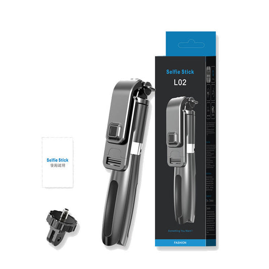 JMT-629450 Wireless Bluetooth Selfie Stick with Remote Control and Tripod, Compatible with Smartphones and Action Cameras