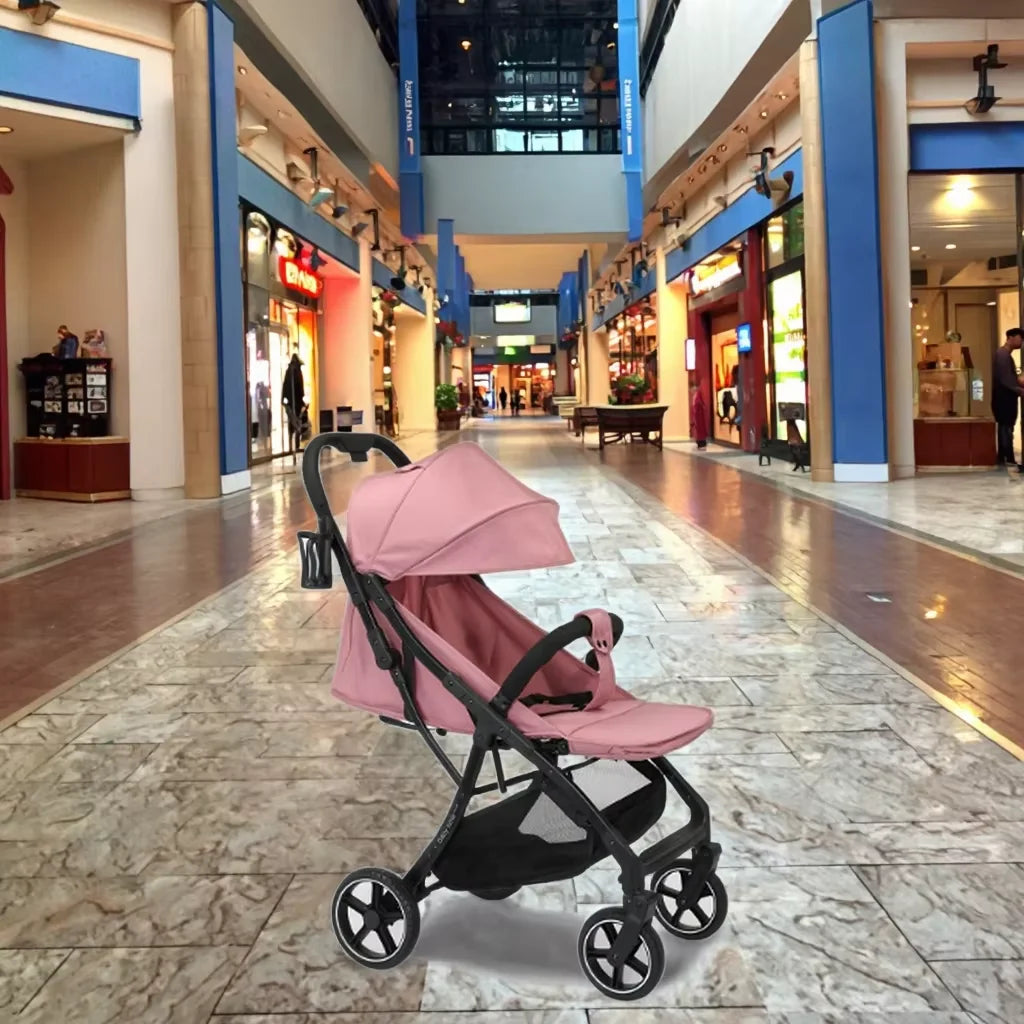 JMT-629578 Compact One-Button Folding Baby Stroller for Convenient Travel with Gravity Mechanism