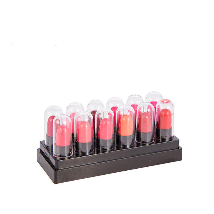 JMT-629706 12 Color Moisturizing Lipstick Set - Diminishes Lip Lines & Lasting Color, 90x36x43mm