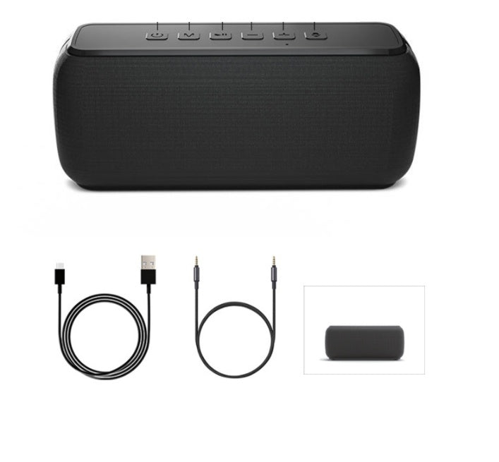 JMT-629770 60W Fabric Bluetooth Speaker with DSP, Type-C Charging, IPX5 Waterproof, and 6600mAh Battery