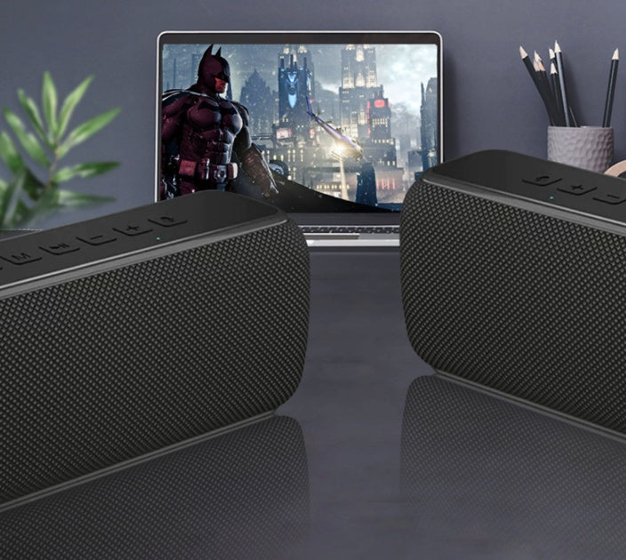 JMT-629770 60W Fabric Bluetooth Speaker with DSP, Type-C Charging, IPX5 Waterproof, and 6600mAh Battery