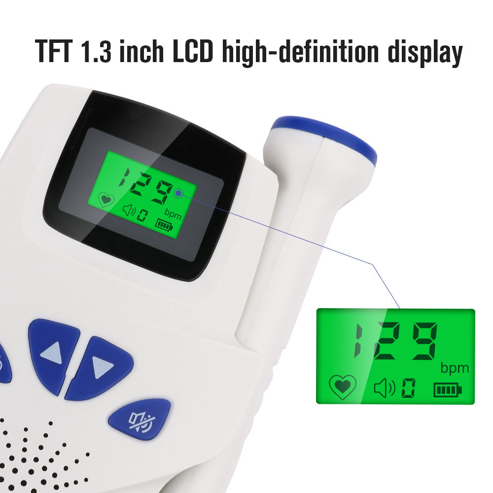 JMT-629834 Digital Dual Display Fetal Heart Rate Monitor with Ergonomic Design and Replaceable Probe