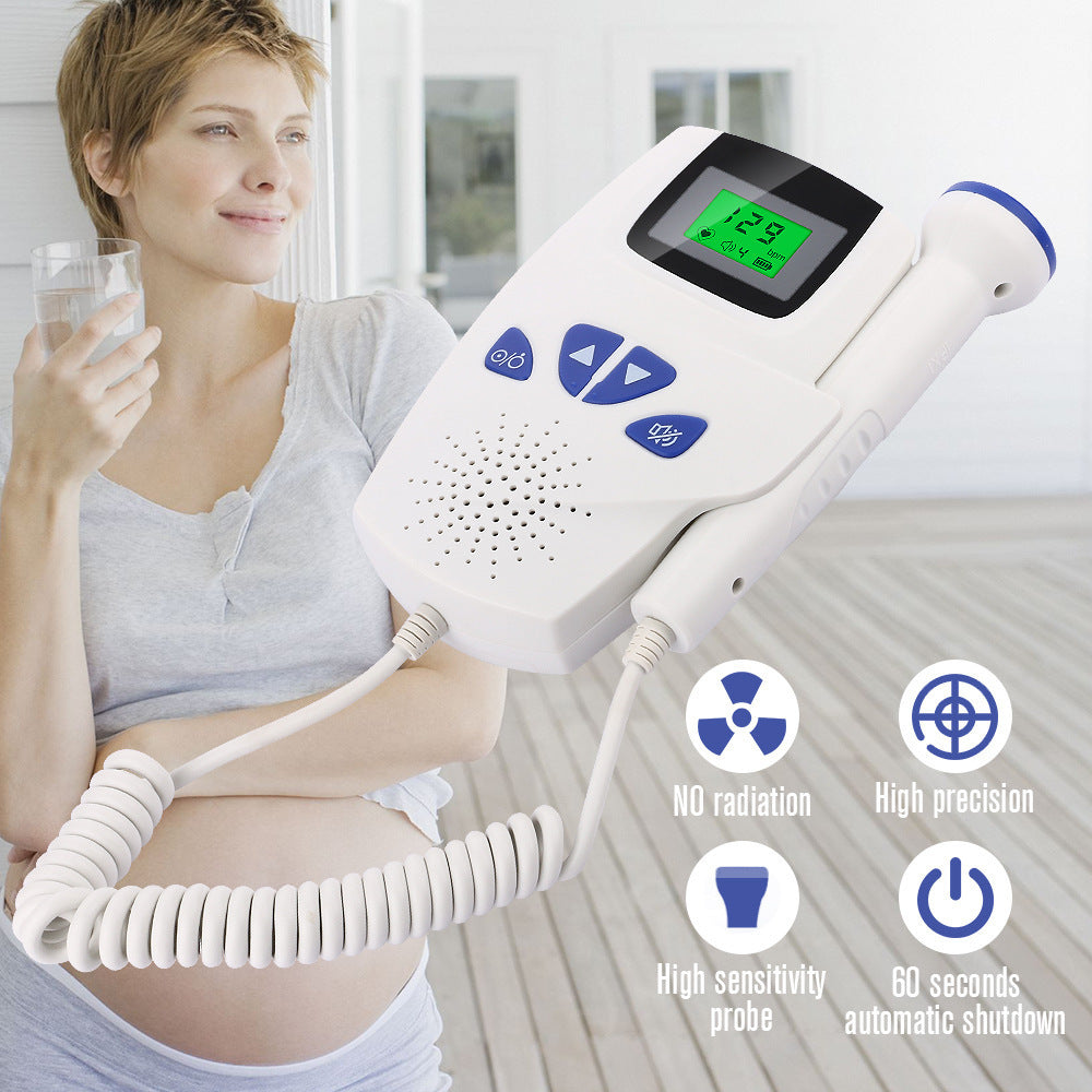 JMT-629834 Digital Dual Display Fetal Heart Rate Monitor with Ergonomic Design and Replaceable Probe