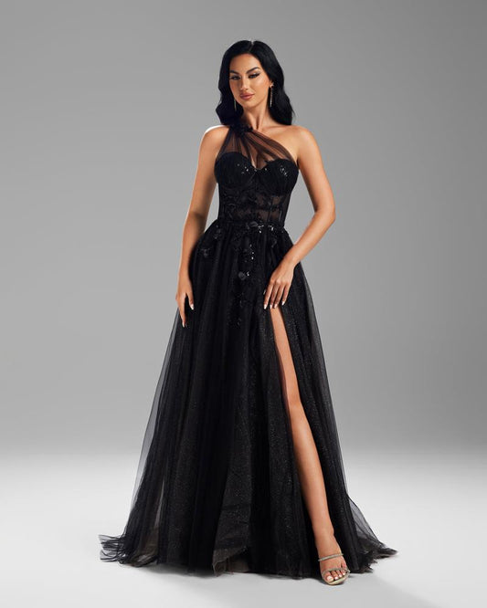 JMT-629834 Elegant Black Dress for Women - Model SH0035
