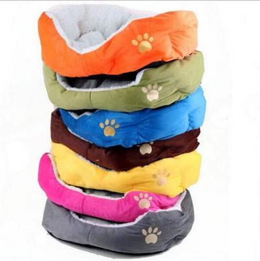JMT-629898 Cozy Lambskin Bed for Small Dogs - Soft Velvet Kennel, Multiple Color Options