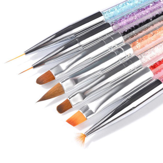 JMT-629898 Crystal Nail Art Tools Set – 7 Diamond Tip Pens in Various Sizes for Precision Design