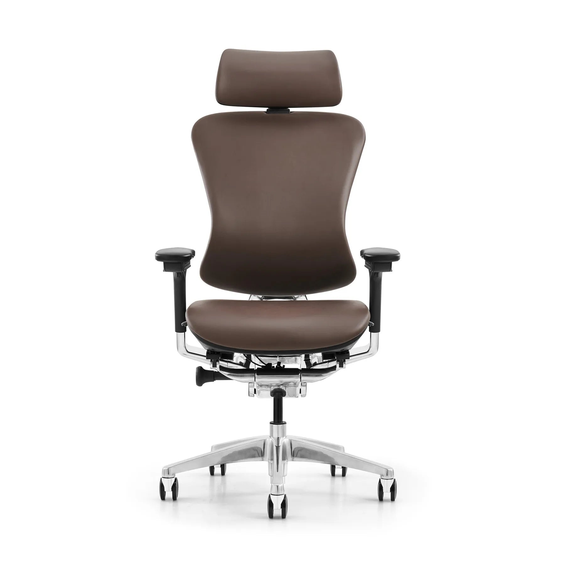 JMT-630026 Ergonomic Adjustable High Back Leather Recliner with Swivel Base for Office Use