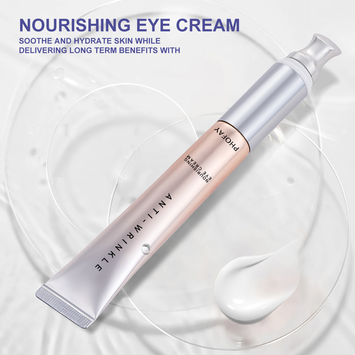 JMT-630026 Moisturizing Anti-Wrinkle Eye Cream with Massage Applicator - 14ML
