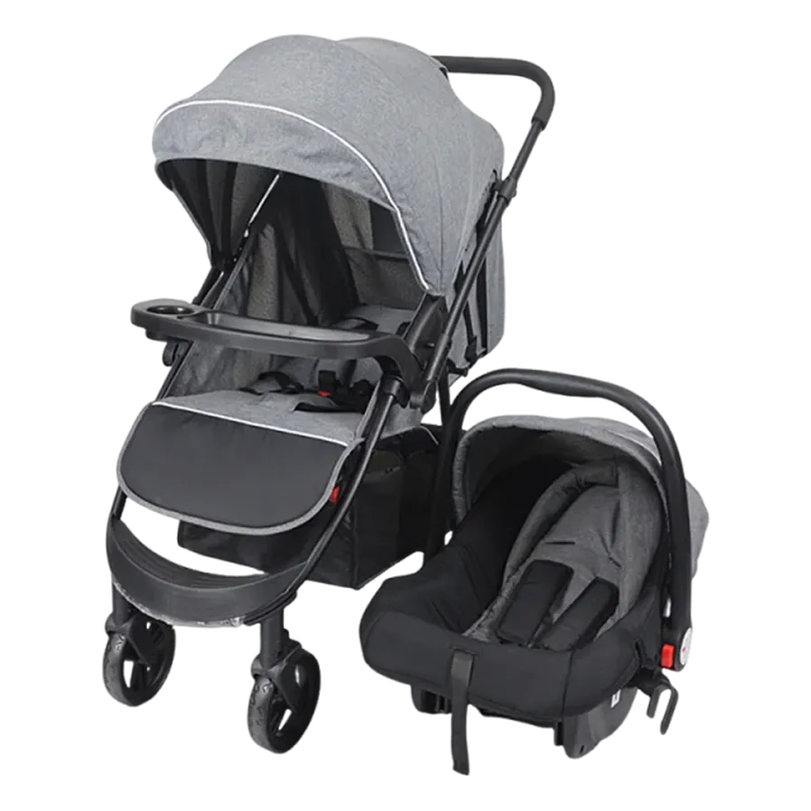 JMT-630730 2 in 1 Be-directional Baby Stroller with Car Seat for Toddlers - Lightweight Folding Design