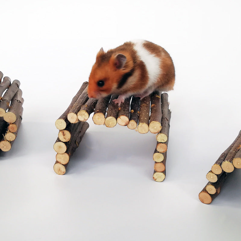 JMT-630730 Natural Apple Wood Hamster Escape Tunnel for Small Pets - Custom Sizes Available