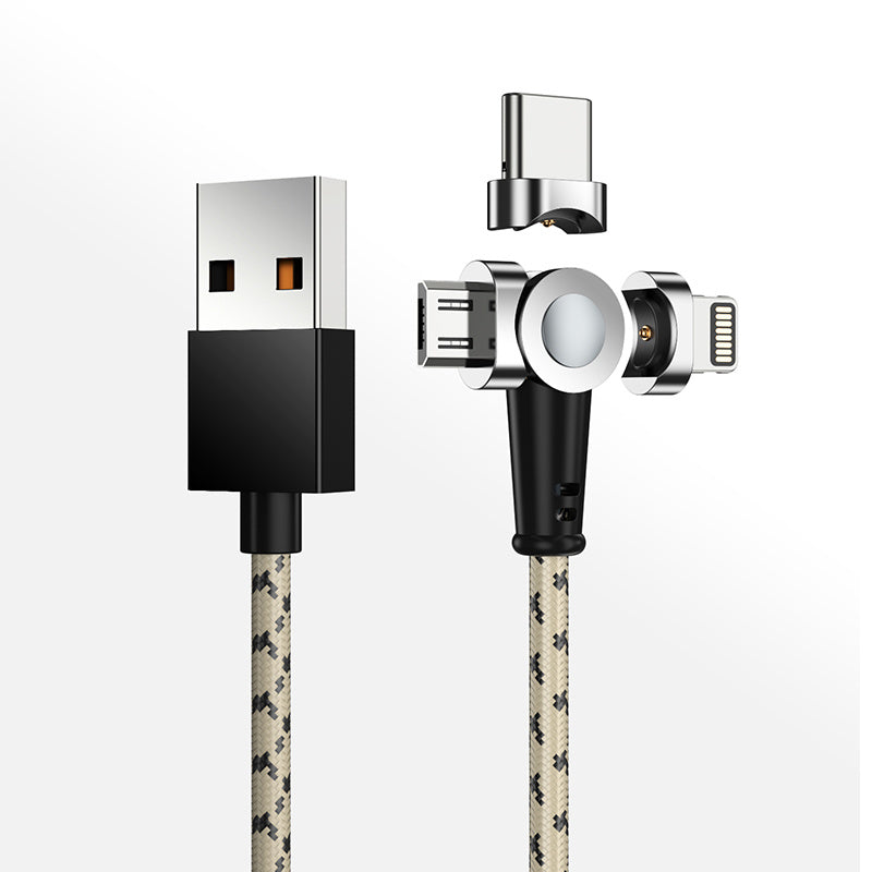 JMT-630922 3-in-1 Magnetic Charging Cable with LED Indicator for Easy One-Handed Use