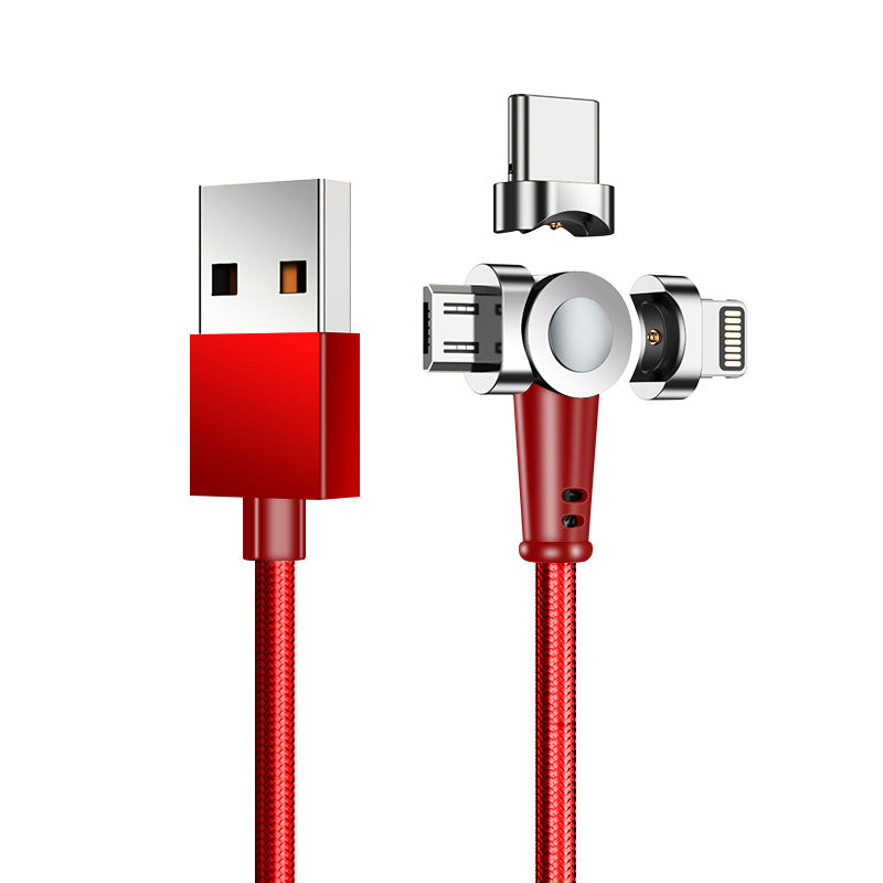 JMT-630922 3-in-1 Magnetic Charging Cable with LED Indicator for Easy One-Handed Use
