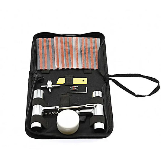 JMT-631370 24-Piece Emergency Tire Repair Kit for Cars and Motorcycles in Quick Storage Bag