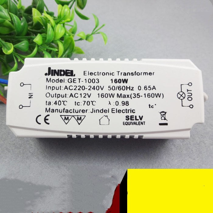JMT-631370 Electronic Transformer for Quartz Lamps - Multiple Specifications Available (50W to 160W)