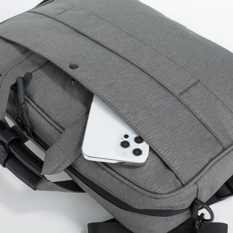 JMT-631562 15.6 Inch Simple Laptop Bag for Men - Stylish Attache Case and Backpack Combo Model 21SG-9557D