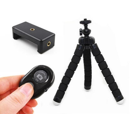 JMT-631754 Mini Flexible Octopus Tripod for Smartphones - Portable Adjustable Camera Holder with Clip Mount, Stabilizer, and Monopod