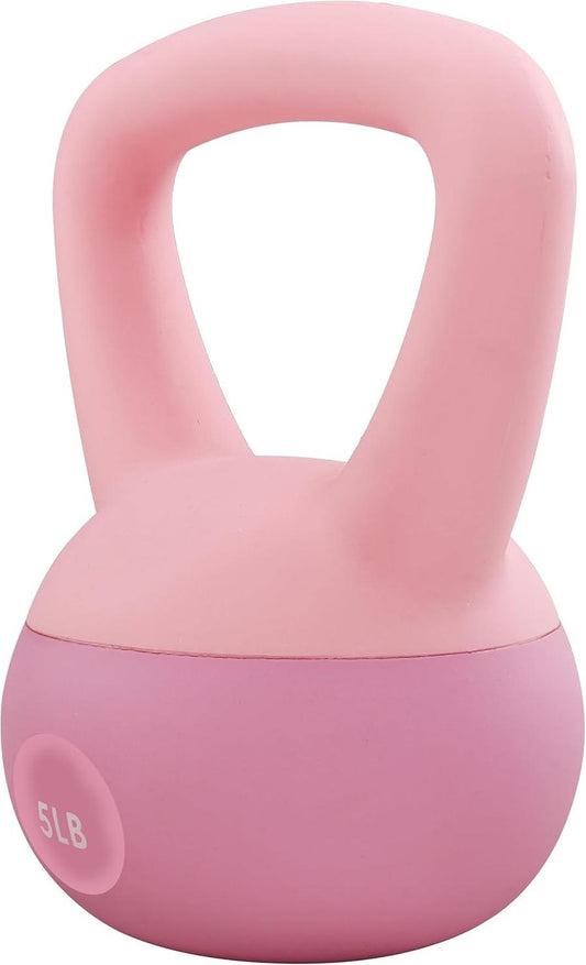 JMT-631818 Soft Kettlebells for Men and Women - Color Coded Vinyl Weights in Multiple Sizes, Sand Filled Design